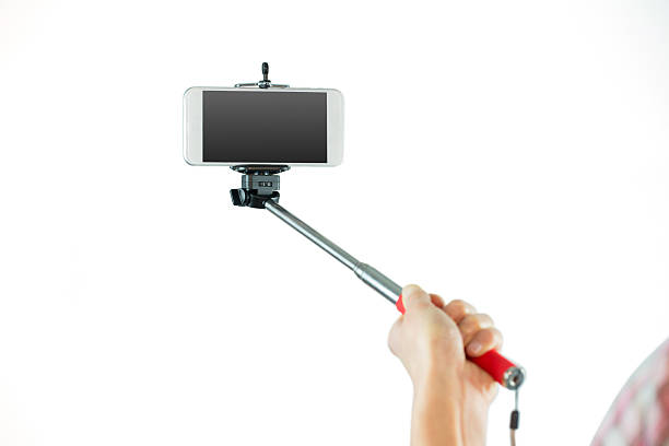 istock Casual brunette taking a selfie 484139190