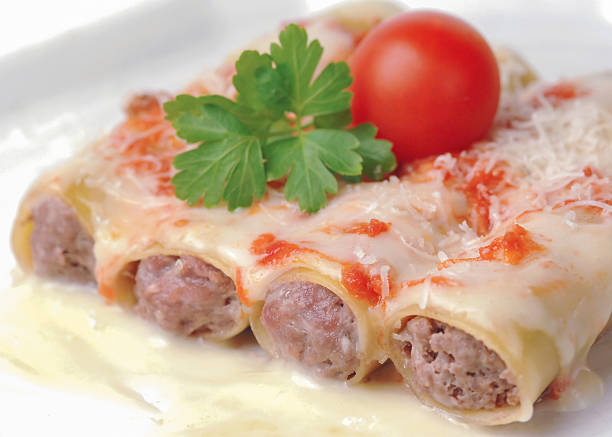 istock Italian cannelloni stuffed with meat 484144208