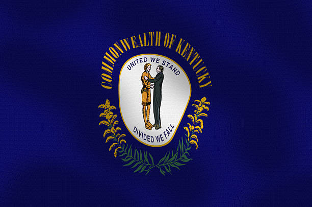 istock Waving State Flag of Kentucky Series 484147376