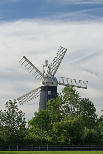 Historic tower windmill in the UK - unusual as it has 5 sails