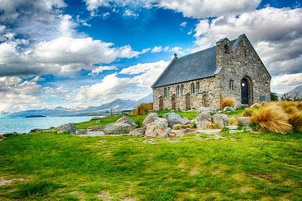 Old Church of the Good Shepherd at lake Tekapo, New Zealand