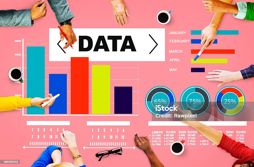 Data Analytics Chart Performance Pattern Statistics Information Stock ...
