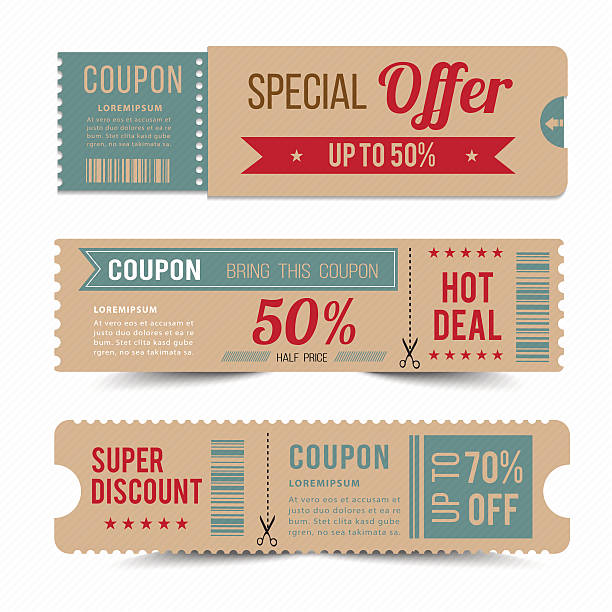 ilustrações, clipart, desenhos animados e ícones de etiqueta de preço oferta ou promoção. - coupon scissors sale frame