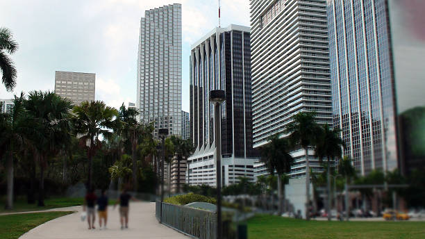 istock High Rise Building‏ At Biscayne Boulevard In Miami Florida,USA 484155374