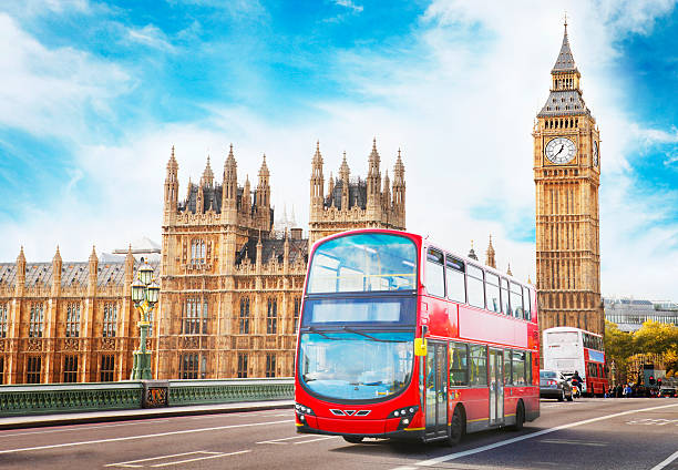 istock Big Ben, the Parliament and doubledecker in London 484156882
