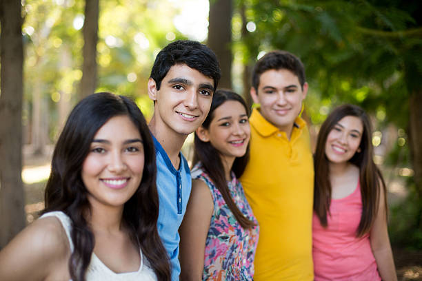 istock Latin American friends smiling 484158184