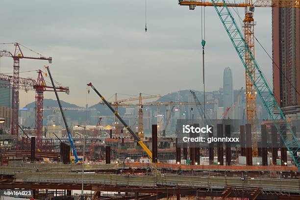 Photo libre de droit de Constructions De West Kowloon Hong Kong banque d'images et plus d'images libres de droit de Acier - Acier, Arrivée, Asie