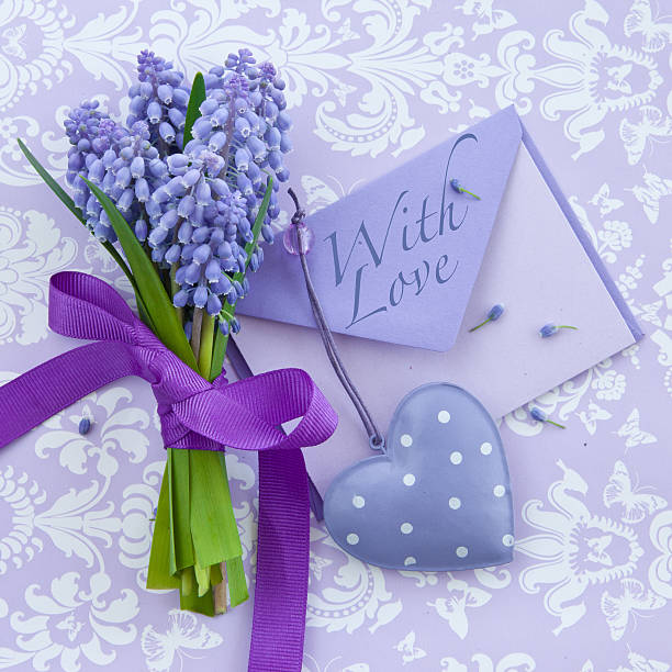 istock Fresh hyacinths and a heart 484167405