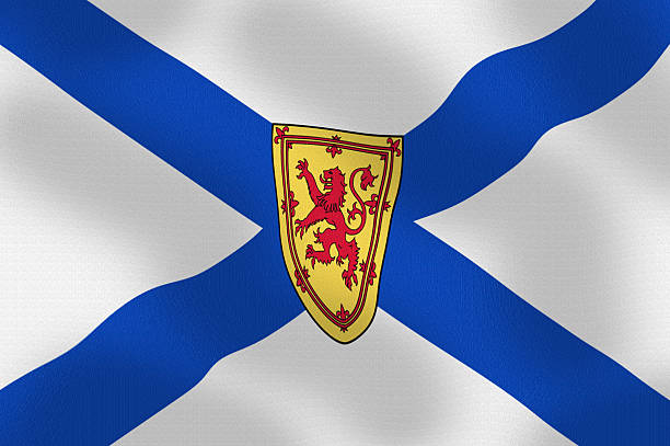 istock Waving Flag of Nova Scotia Canada Series 484168118