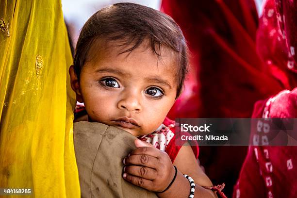 Mother And Child India Stock Photo - Download Image Now - Poverty, Baby - Human Age, Child