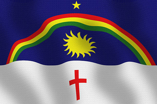 istock Waving State Flag of Pernambuco Brazil Series 484169236