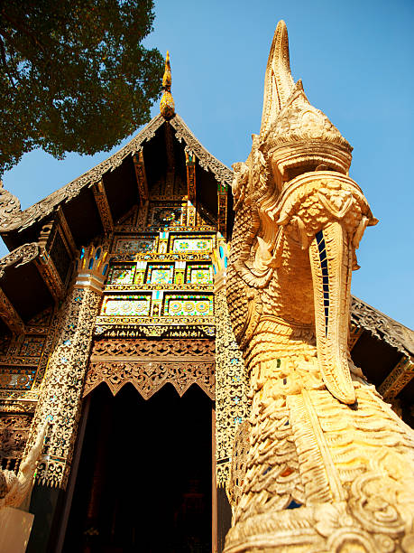 istock Naga starway at Wat Chedi Luang, Chiang Mai 484169413