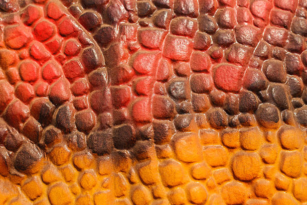 dinozaur skin - leather green hide textured effect zdjęcia i obrazy z banku zdjęć