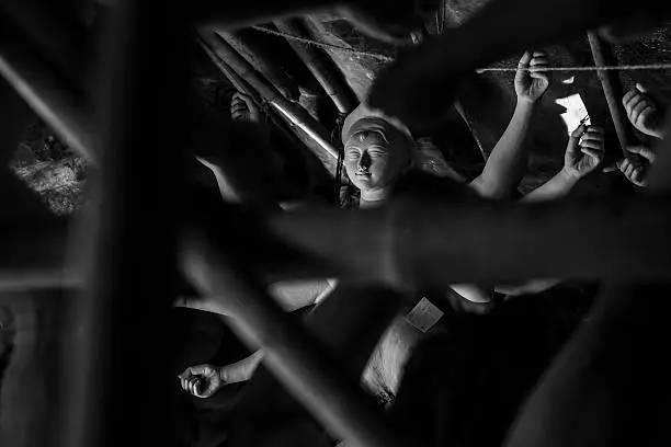 Photo of Indian Deity : Goddess Durga during Durga Puja festival