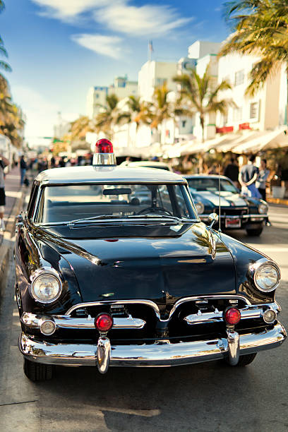 istock Classic 50´s police car 484170735