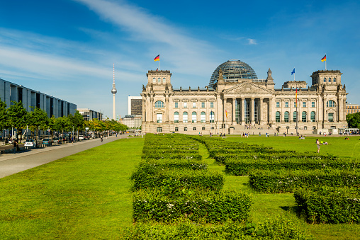 The German Parliament, the Reichstag, in Berlin