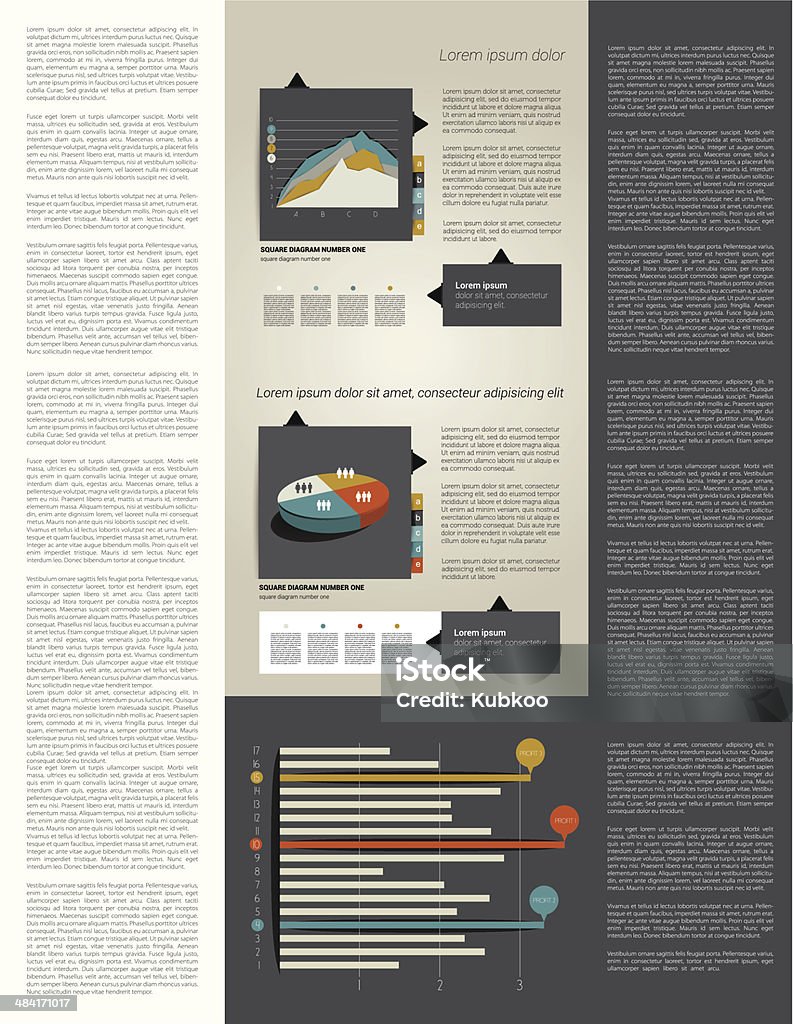 Text Page Layout Design Stock Illustration - Download Image Now ...