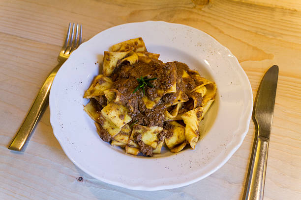 istock Pappardelle with meat sauce 484171535