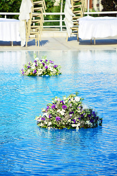 istock Swimming Pool with Flowers (Click for more) 484173508