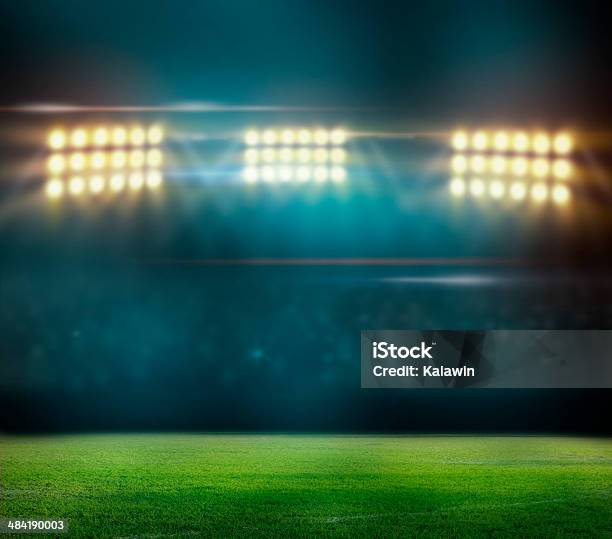 Spotlight Stock Photo - Download Image Now - Bleachers, Full, Soccer