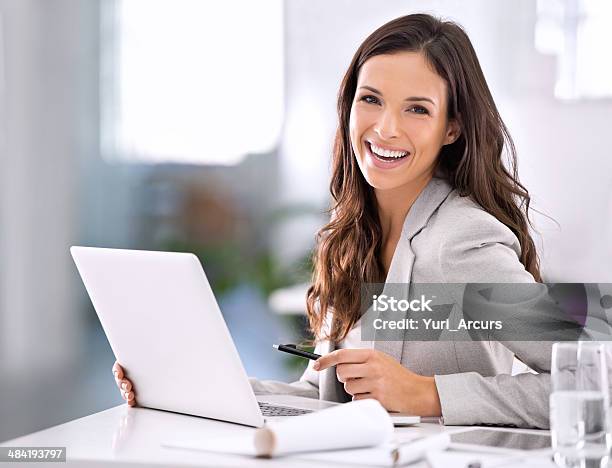 It Feels Great To Have Made It Stock Photo - Download Image Now - Businesswoman, Beauty, Happiness