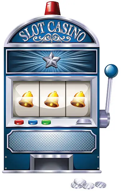 Vector illustration of Slot machine