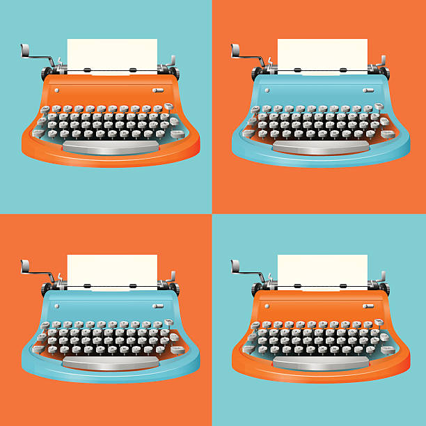 100+ Typing Machine Clip Art Stock Illustrations, Royalty-Free Vector ...
