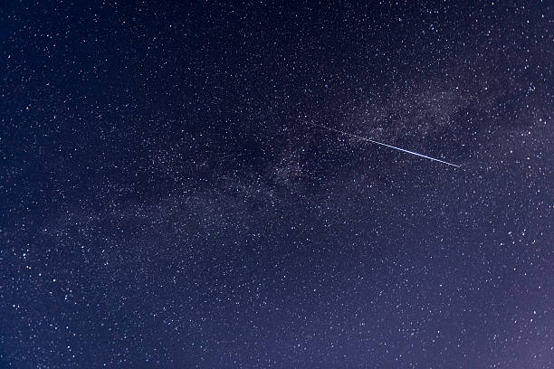 istock Perseid meteor crossing the sky 484203228