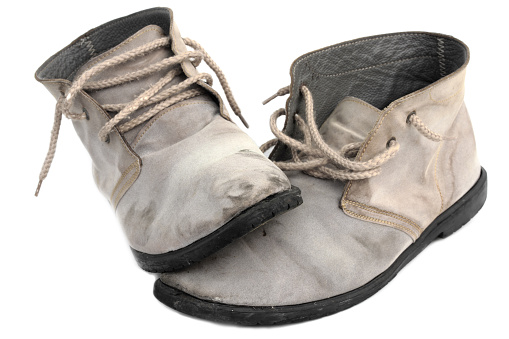 Old Gray Men Shoes Stock Photo - Download Image Now - 2015, Adult ...