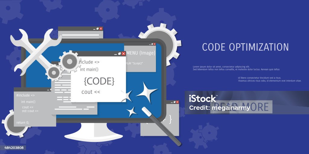 Vector Flat Concept Of Programming And Coding Stock Illustration ...
