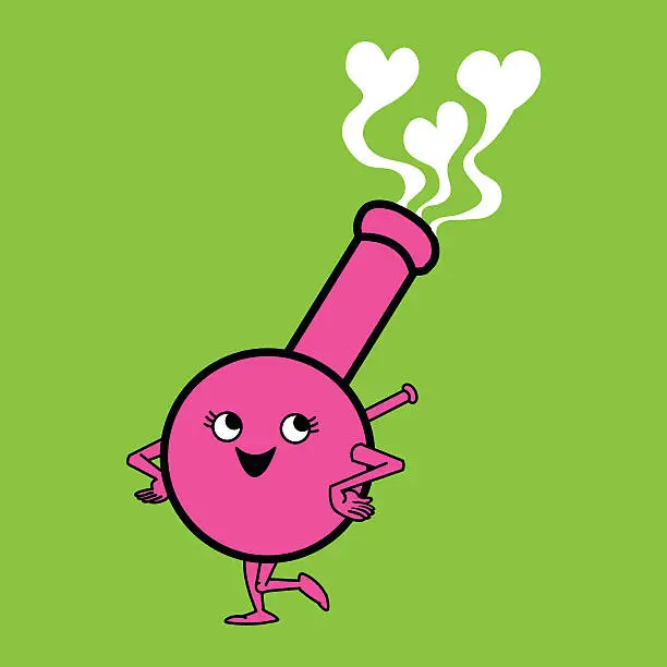 Vector illustration of Cartoon Bong