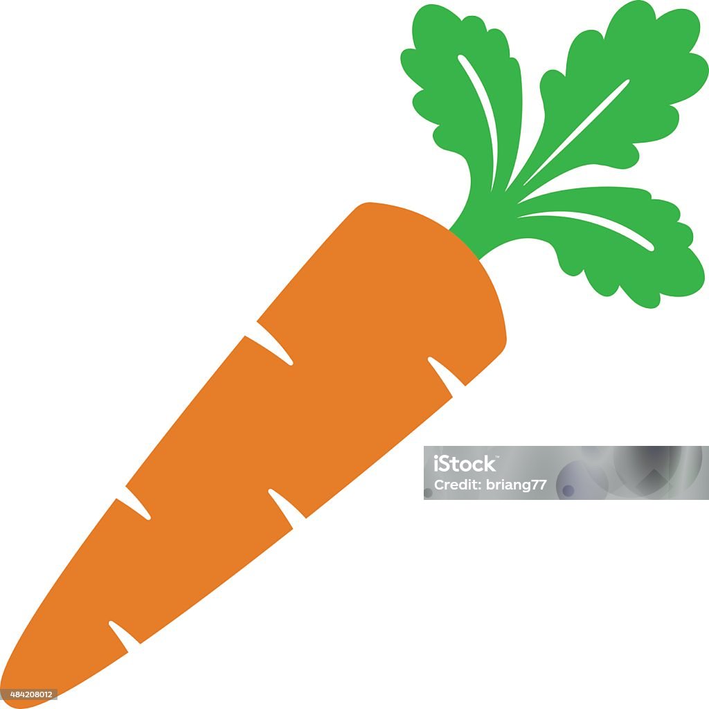 Carrot Vector illustration of a cartoon carrot icon Carrot stock vector