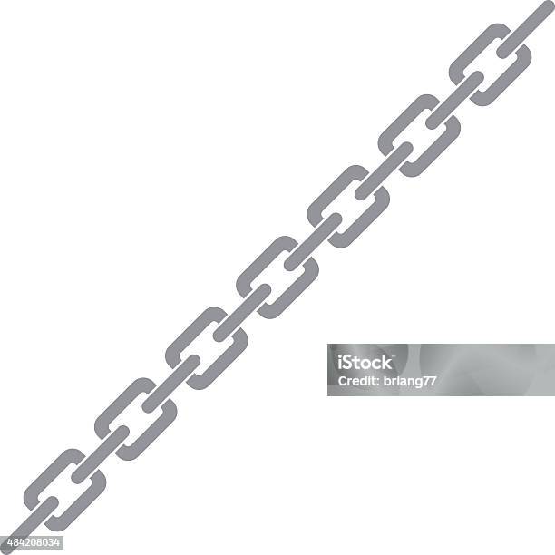 Chain Stock Illustration - Download Image Now - Chain - Object, Link - Chain Part, Connection