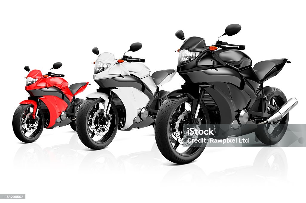 Motorcycle Motorbike Bike Riding Rider Contemporary Shiny Concep ***NOTE TO INSPECTOR: This motorcycle is our own 3D generic designs. It does not infringe on any copyrighted designs.*** Motorcycle Stock Photo