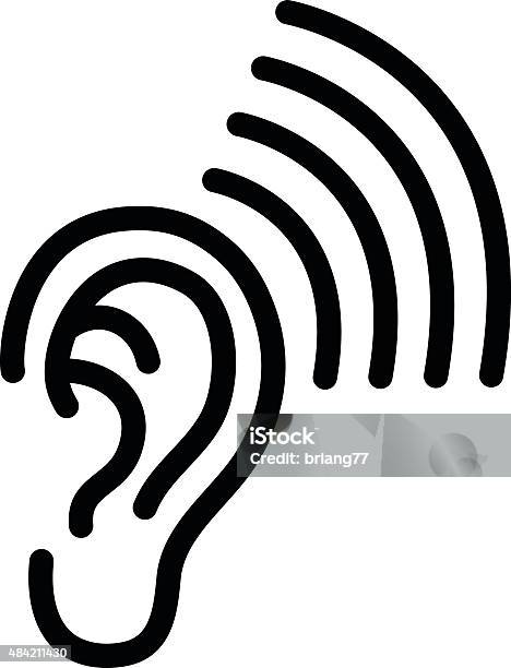 Ear Stock Vektor Art und mehr Bilder von Gehörlos - Gehörlos, Zuhören, 2015