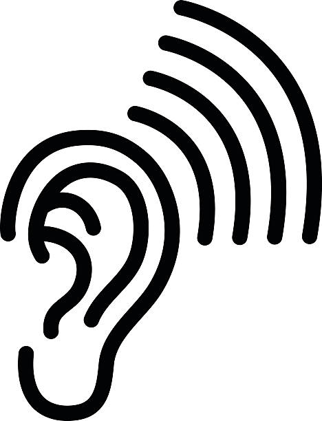Ear A vector illustration of a human ear electric organ stock illustrations