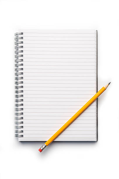 istock Office supplies,  Notebook,  and Pencil on white 484218230