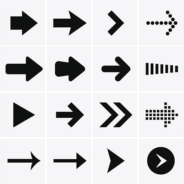 arrow symbol - pfeil stock-grafiken, -clipart, -cartoons und -symbole
