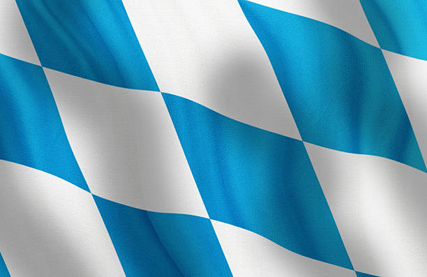 Digitally created image of a waving national flag. 
