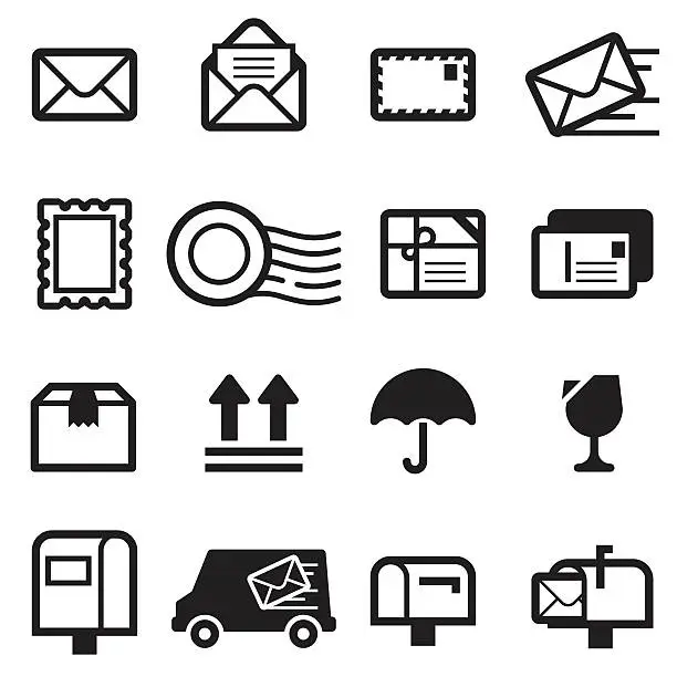 Vector illustration of Mail Icons
