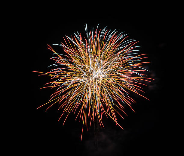 istock Colorful fireworks in the black sky 484222322