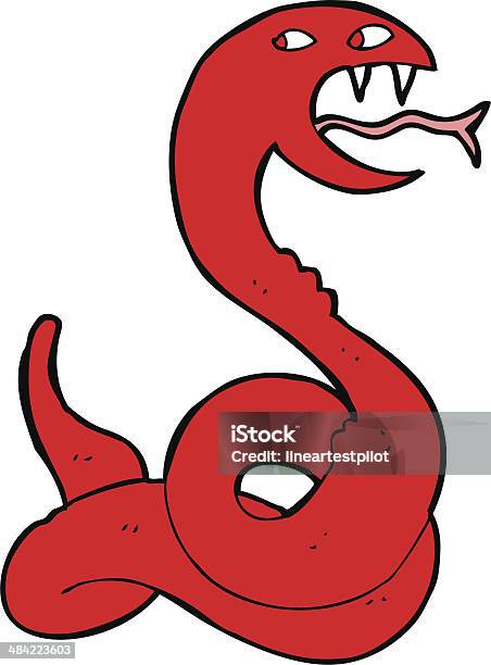 Kreskówka Syczenia Snake - Stockowe grafiki wektorowe i więcej obrazów Bazgroły - Rysunek - Bazgroły - Rysunek, Clip Art, Grafika wektorowa