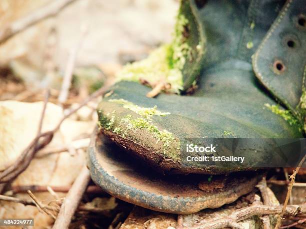 Old Single Boot Stock Photo - Download Image Now - Black Color, Boot, Broken