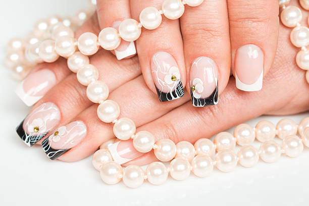 istock Female hands with manicure closeup 484225237