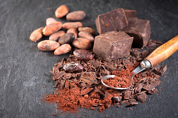 istock Chocolate, cocoa beans and cocoa powder 484226856