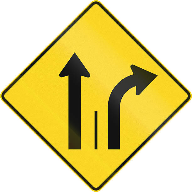 istock Two Lanes With Right Turn Lane in Canada 484230482
