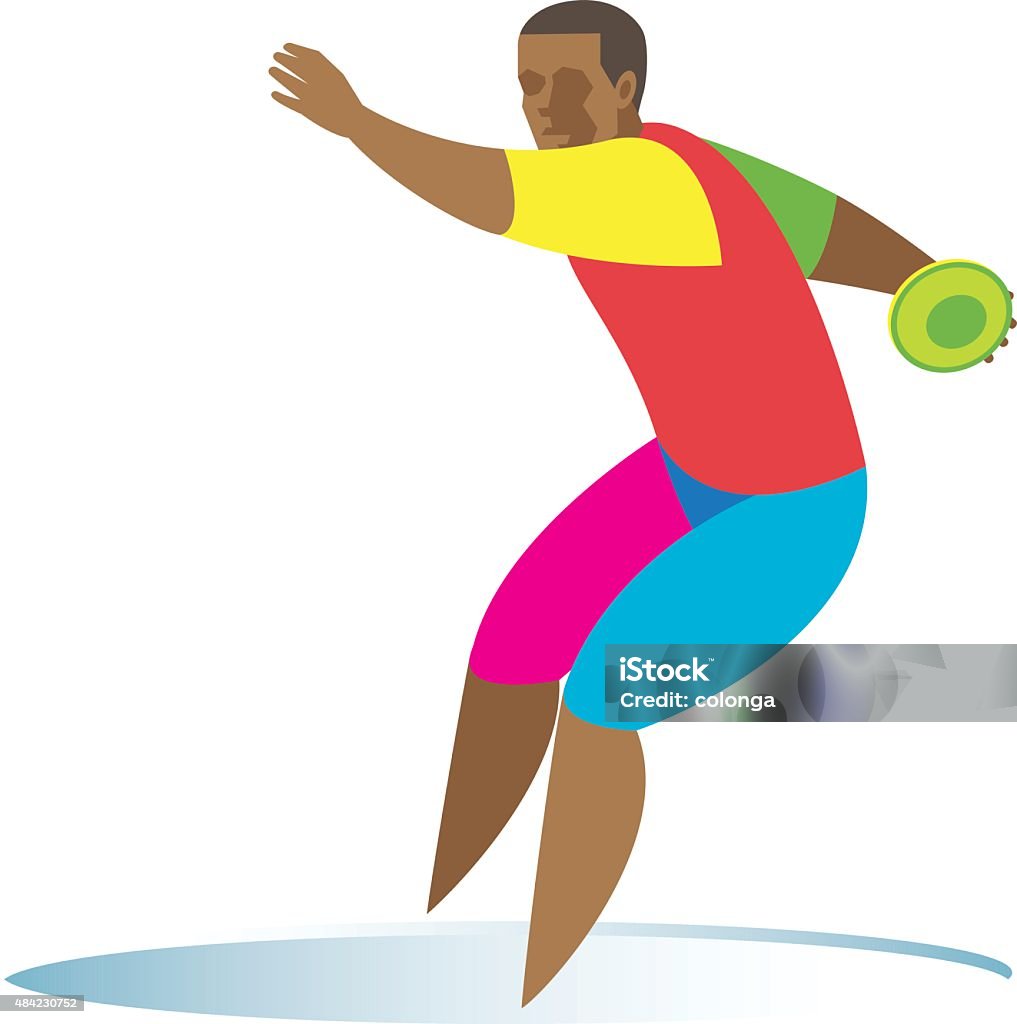 Discus Visualization Discus Athlete Stock Illustration - Download Image Now - 2015, Adult ...