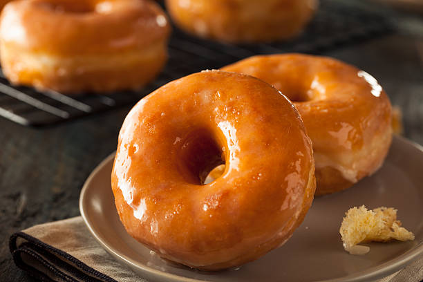 istock Homemade Round Glazed Donuts 484231068