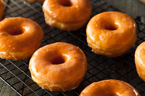 istock Homemade Round Glazed Donuts 484231078