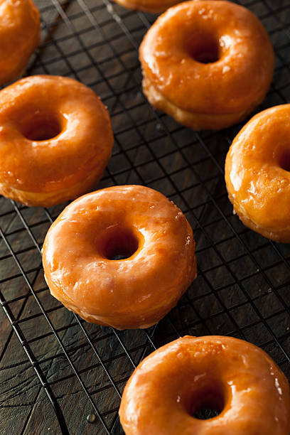 istock Homemade Round Glazed Donuts 484231080